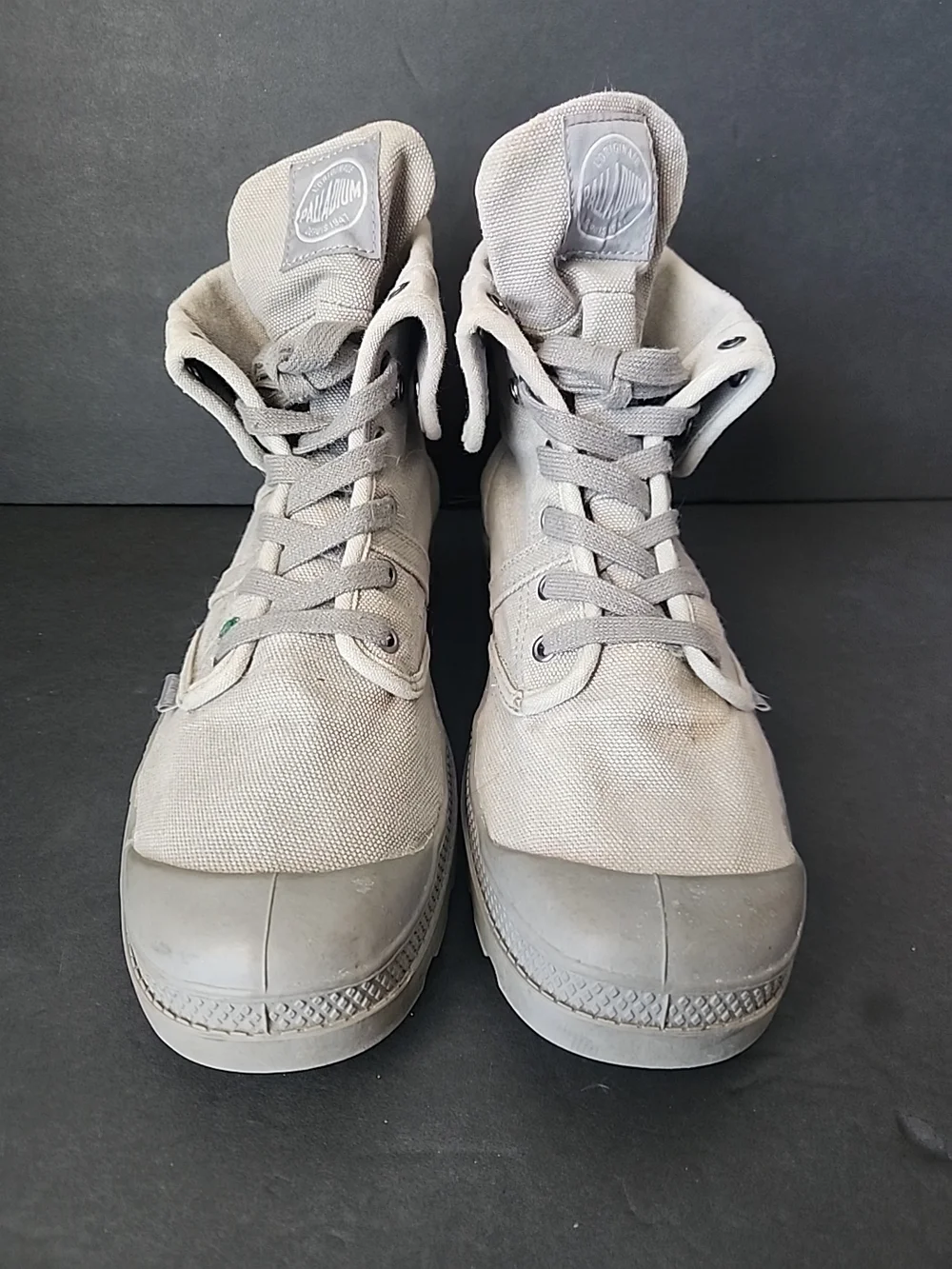 Palladium Pampa Hi Lace Up Men Boots/shoes Casual canvas Military Green sz 10.5 - Picture 5 of 8